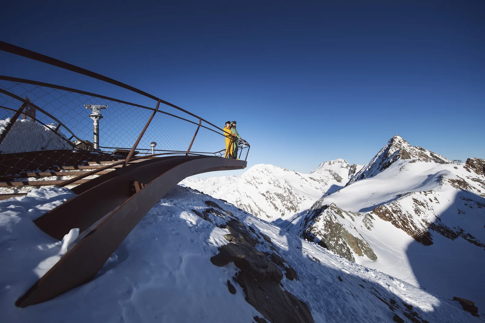 TOP OF TYROL viewing platform on the Stubai Glacier