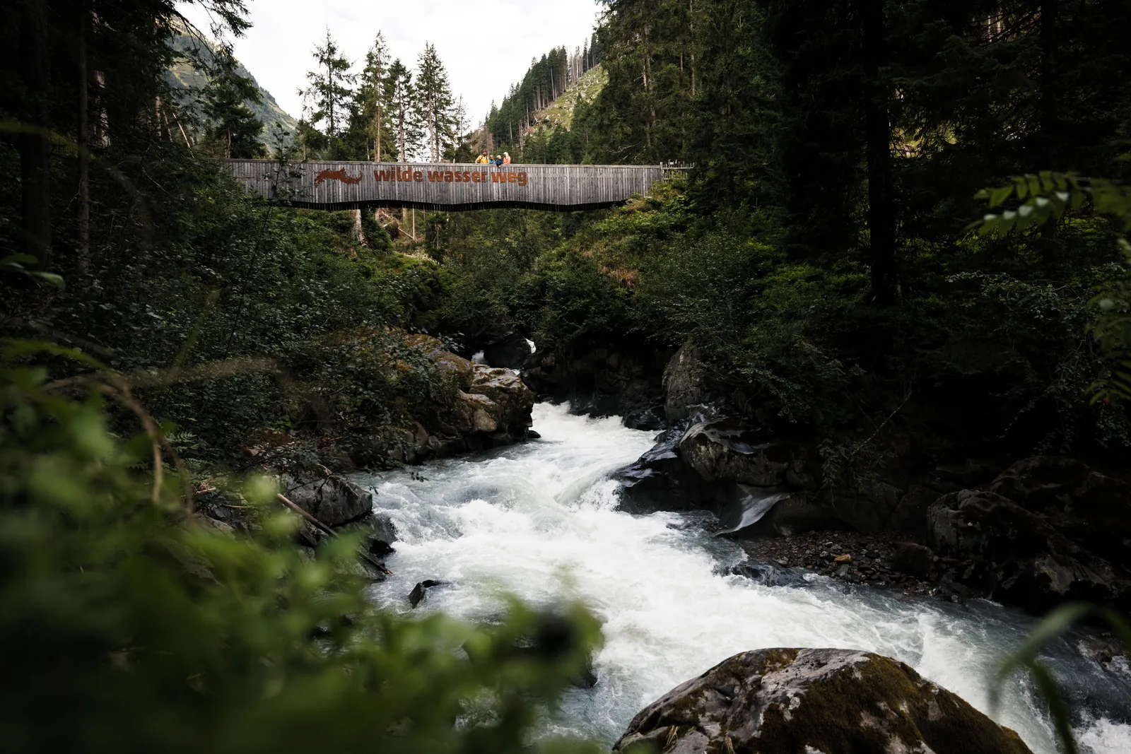 Bridge over the Ruetz on the Wilde Wasser Weg